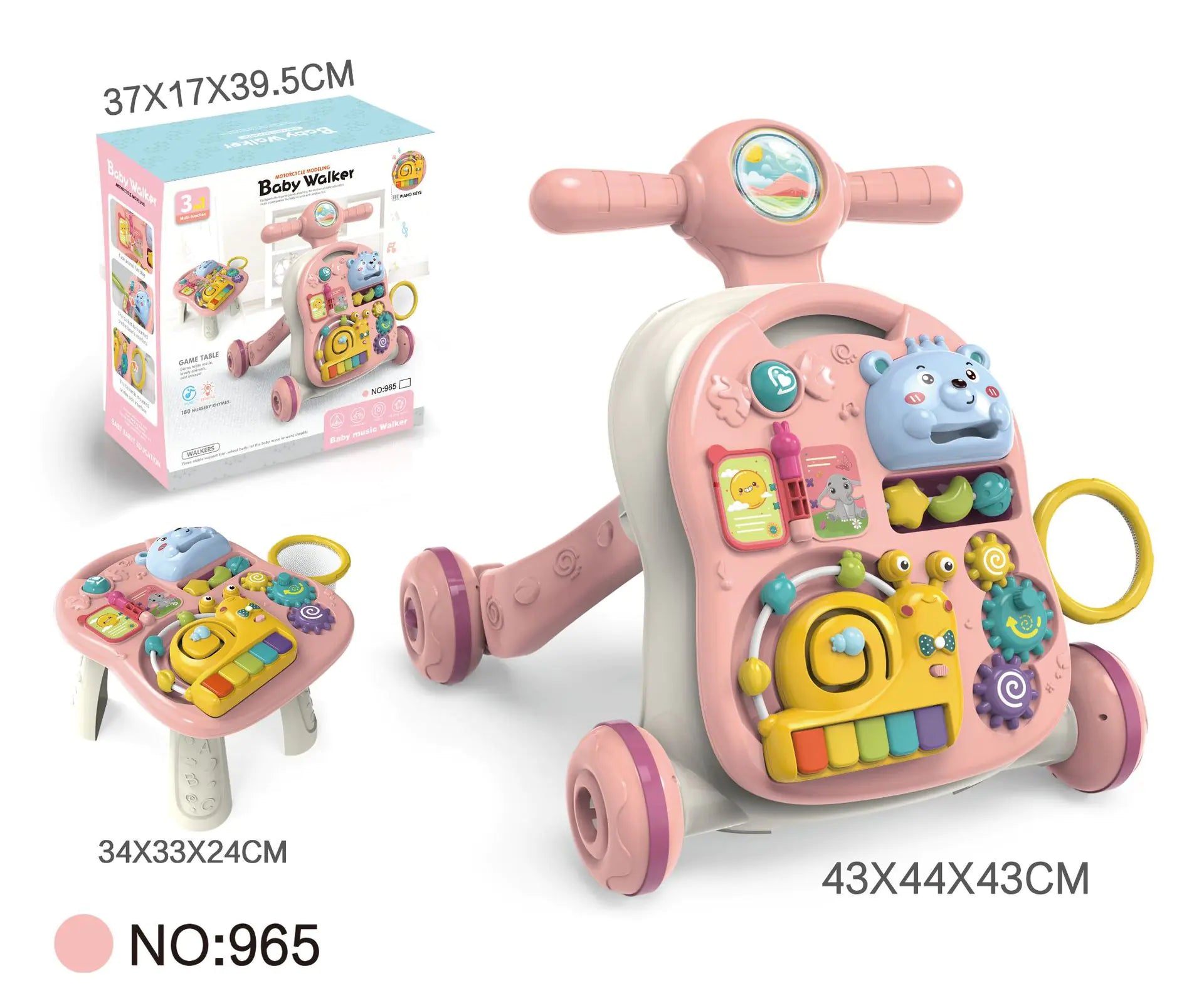 Andador Interactivo con Música para Bebés