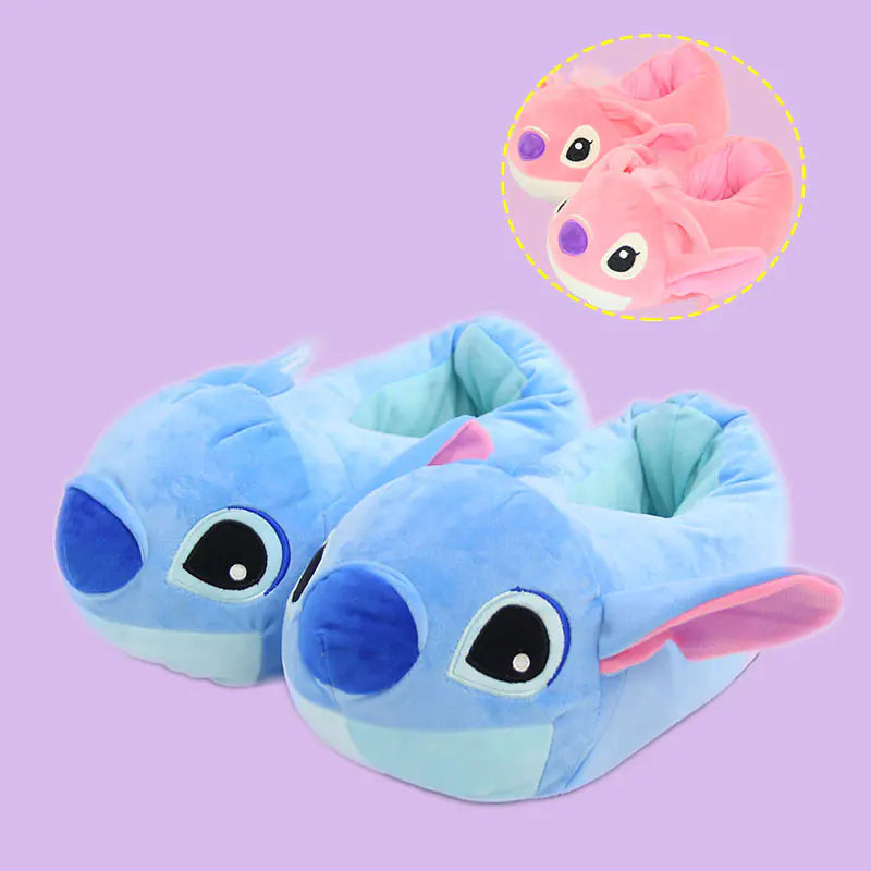 Pantuflas de Felpa Stitch 2025 para Uso Doméstico en Invierno