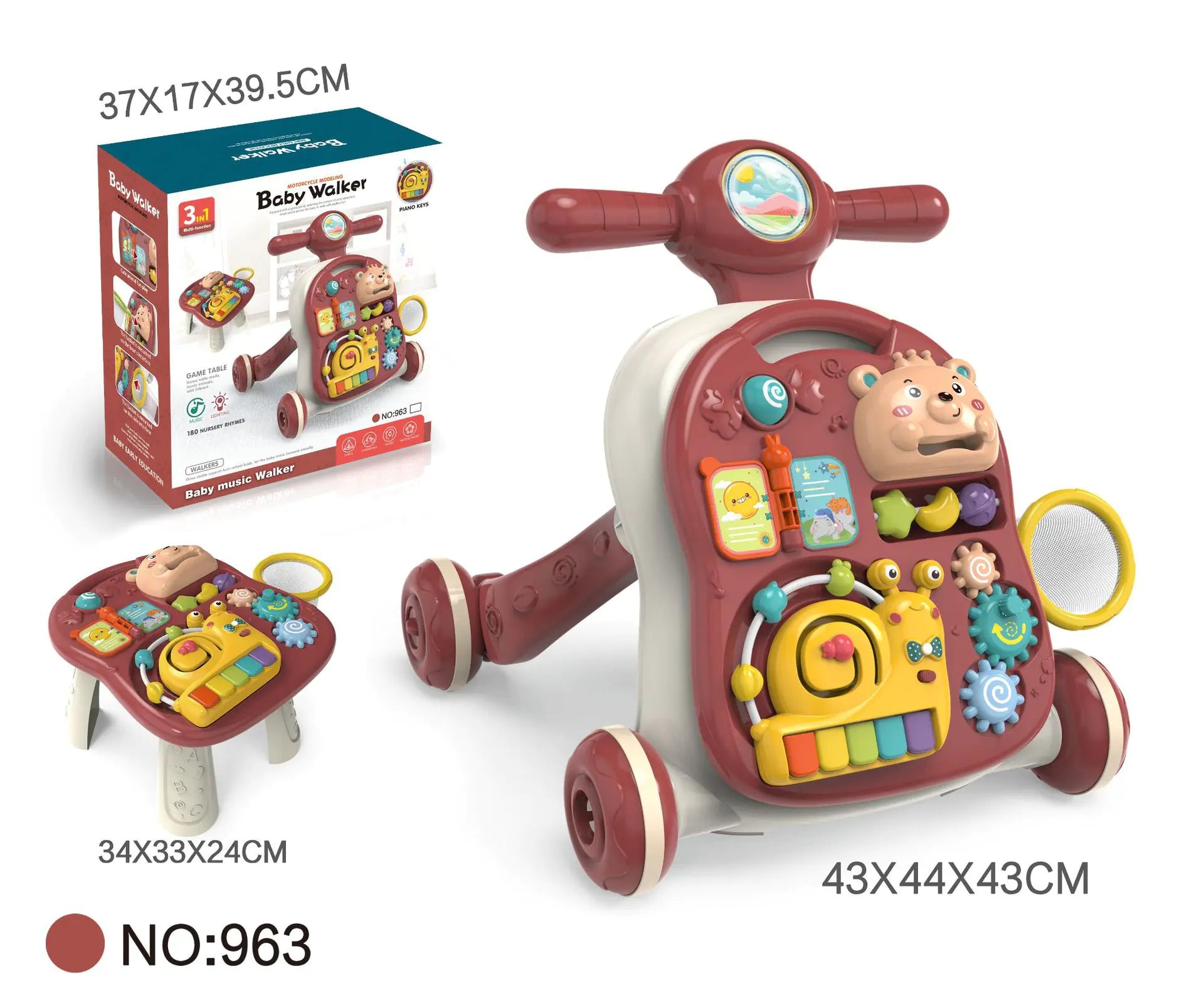 Andador Interactivo con Música para Bebés
