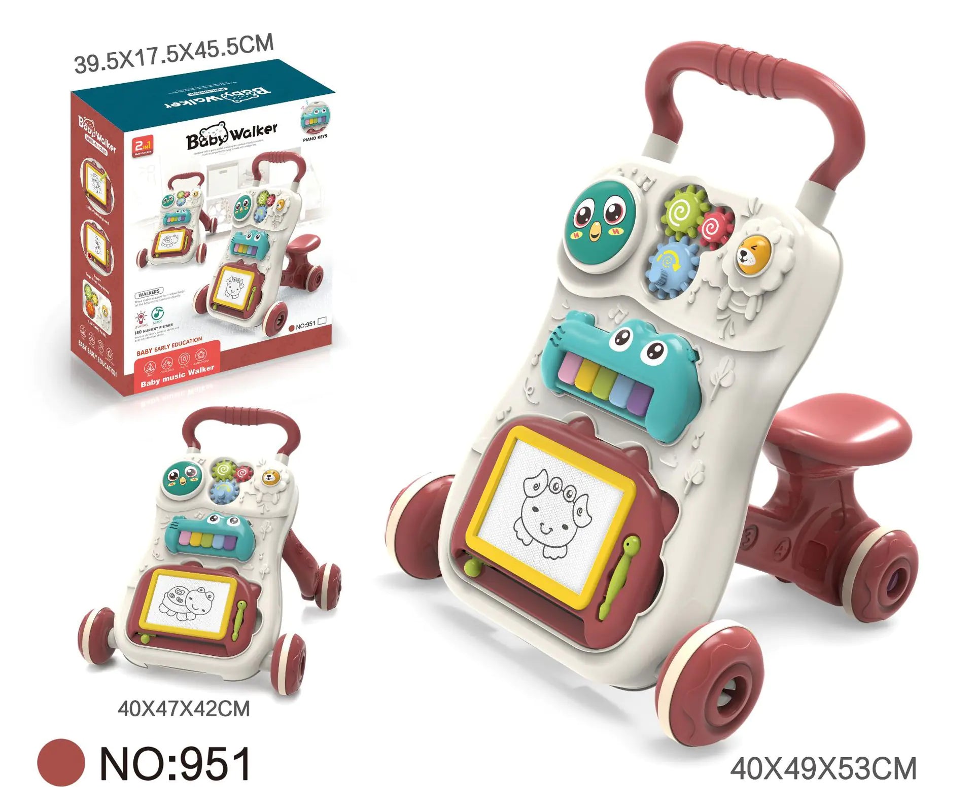 Andador Interactivo con Música para Bebés